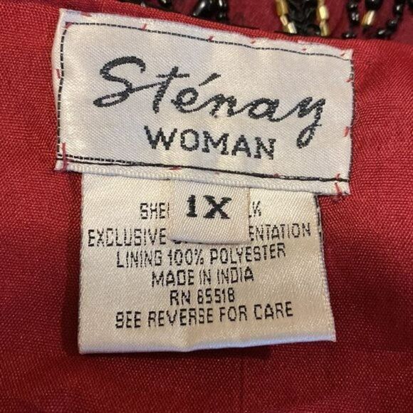 Stenay Women Beaded Evening Jacket 1X - Picture 5 of 5